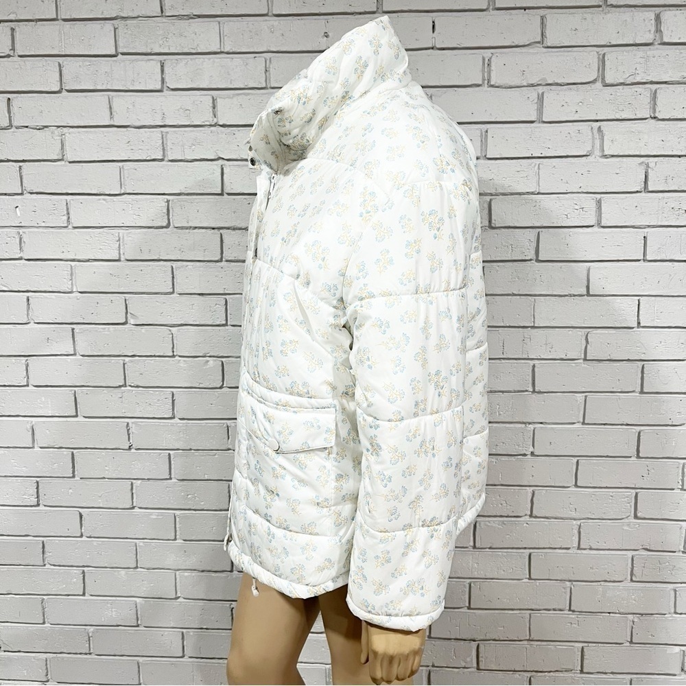 Neon Rose Women’s Vintage Ditsy Floral Puffer Jacket - Picture 4 of 10